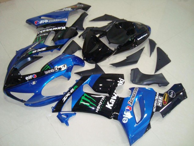 Carenado Moto Kawasaki ZX6R 2005-2006 - Azul Monster Carenado Moto Kawasaki ZX6R 2005-2006 - Azul Monster