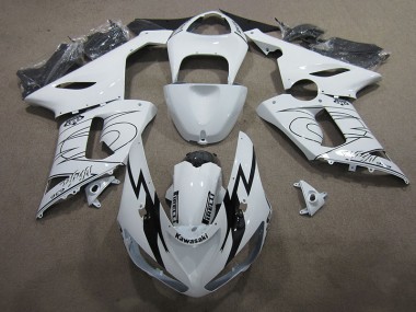 Carenado Moto Kawasaki ZX6R 2005-2006 - Blanco Ninja 636