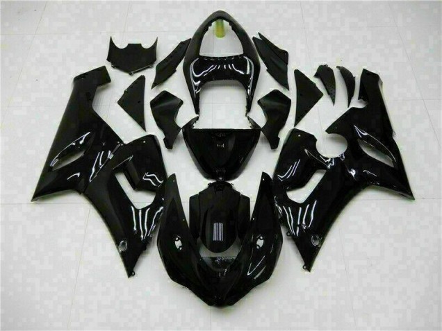 Carenado Moto Kawasaki ZX6R 2005-2006 - Brillante Negro Carenado Moto Kawasaki ZX6R 2005-2006 - Brillante Negro