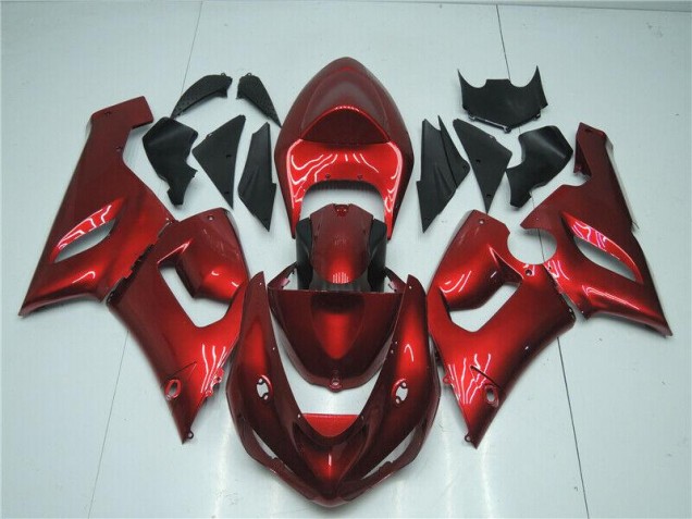 Carenado Moto Kawasaki ZX6R 2005-2006 - Caramelo Rojo Carenado Moto Kawasaki ZX6R 2005-2006 - Caramelo Rojo