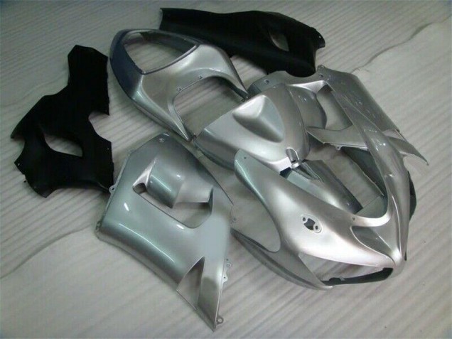 Carenado Moto Kawasaki ZX6R 2005-2006 - Plata Negro Carenado Moto Kawasaki ZX6R 2005-2006 - Plata Negro