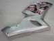 Carenado Moto Kawasaki ZX6R 2005-2006 - Plata Rojo Llamas Carenado Moto Kawasaki ZX6R 2005-2006 - Plata Rojo Llamas