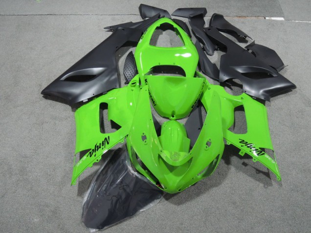 Carenado Moto Kawasaki ZX6R 2005-2006 - Verde Negro Ninja 636 Carenado Moto Kawasaki ZX6R 2005-2006 - Verde Negro Ninja 636