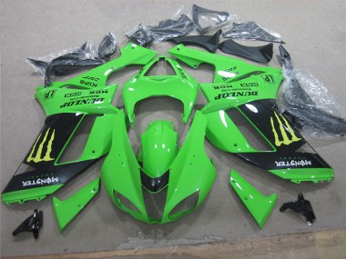 Carenado Moto Kawasaki ZX6R 2007-2008 - Blanco Azul Ninja