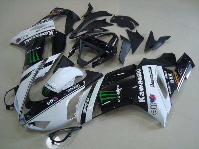 Carenado Moto Kawasaki ZX6R 2007-2008 - Blanco Monster Carenado Moto Kawasaki ZX6R 2007-2008 - Blanco Monster