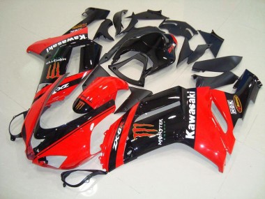 Carenado Moto Kawasaki ZX6R 2007-2008 - Monster In Rojo