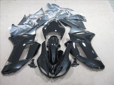 Carenado Moto Kawasaki ZX6R 2007-2008 - Negro Plata