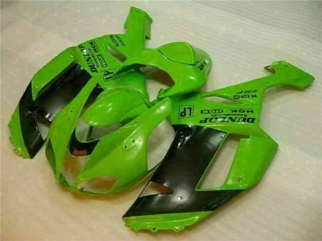 Carenado Moto Kawasaki ZX6R 2007-2008 - Verde Negro Dunlop Carenado Moto Kawasaki ZX6R 2007-2008 - Verde Negro Dunlop