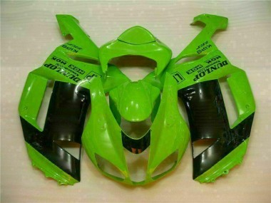 Carenado Moto Kawasaki ZX6R 2007-2008 - Verde Negro Dunlop