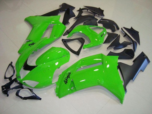 Carenado Moto Kawasaki ZX6R 2007-2008 - Verde Negro Mate Carenado Moto Kawasaki ZX6R 2007-2008 - Verde Negro Mate