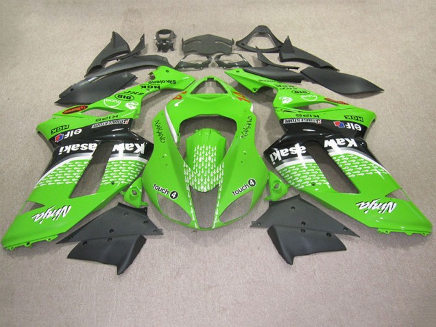 Carenado Moto Kawasaki ZX6R 2007-2008 - Verde Touch 4 Carenado Moto Kawasaki ZX6R 2007-2008 - Verde Touch 4