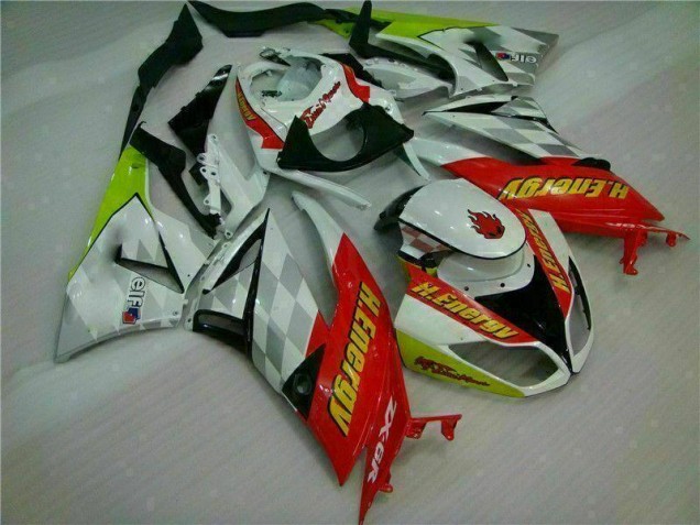 Carenado Moto Kawasaki ZX6R 2009-2012 - Blanco Rojo H. Energy Carenado Moto Kawasaki ZX6R 2009-2012 - Blanco Rojo H. Energy