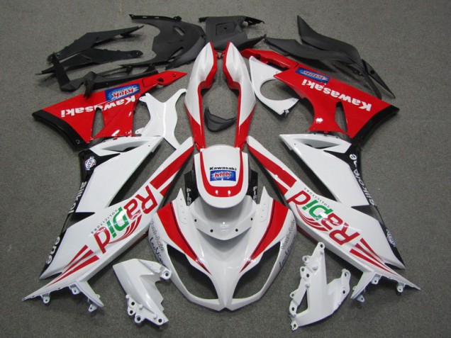 Carenado Moto Kawasaki ZX6R 2009-2012 - Blanco Rojo Rapid Carenado Moto Kawasaki ZX6R 2009-2012 - Blanco Rojo Rapid
