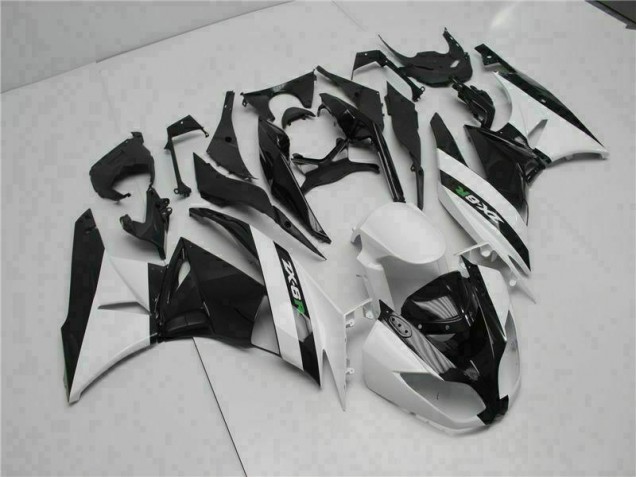 Carenado Moto Kawasaki ZX6R 2009-2012 - Negro Blanco Carenado Moto Kawasaki ZX6R 2009-2012 - Negro Blanco