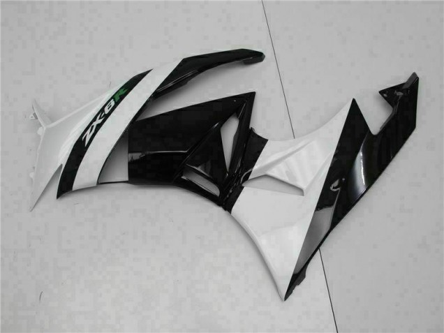 Carenado Moto Kawasaki ZX6R 2009-2012 - Negro Blanco Carenado Moto Kawasaki ZX6R 2009-2012 - Negro Blanco
