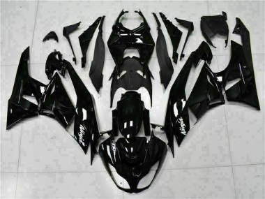 Carenado Moto Kawasaki ZX6R 2009-2012 - Negro Blanco Ninja