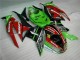 Carenado Moto Kawasaki ZX6R 2009-2012 - Negro Rojo Verde Motocard Carenado Moto Kawasaki ZX6R 2009-2012 - Negro Rojo Verde Motocard