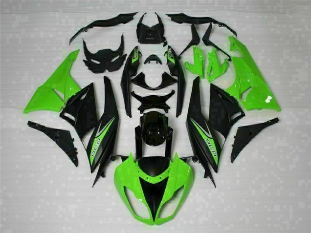 Carenado Moto Kawasaki ZX6R 2009-2012 - Negro Verde 636 Carenado Moto Kawasaki ZX6R 2009-2012 - Negro Verde 636