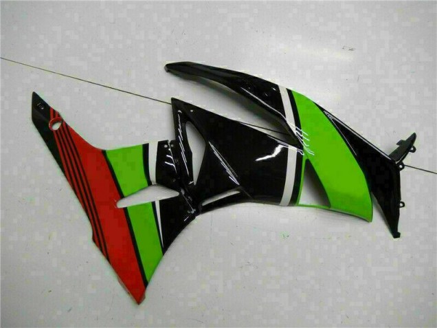 Carenado Moto Kawasaki ZX6R 2009-2012 - Negro Verde Roja Carenado Moto Kawasaki ZX6R 2009-2012 - Negro Verde Roja