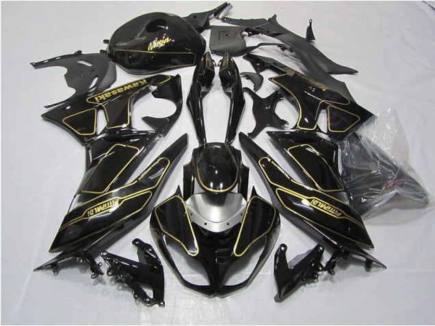 Carenado Moto Kawasaki ZX6R 2009-2012 - Oro Negro Carenado Moto Kawasaki ZX6R 2009-2012 - Oro Negro