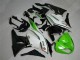 Carenado Moto Kawasaki ZX6R 2009-2012 - Verde Negro Blanco 25 Carenado Moto Kawasaki ZX6R 2009-2012 - Verde Negro Blanco 25