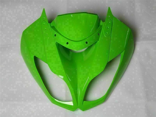 Carenado Moto Kawasaki ZX6R 2009-2012 - Verde Negro Blanco 25 Carenado Moto Kawasaki ZX6R 2009-2012 - Verde Negro Blanco 25