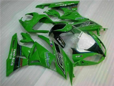 Carenado Moto Kawasaki ZX6R 2009-2012 - Verde Negro LeoVince
