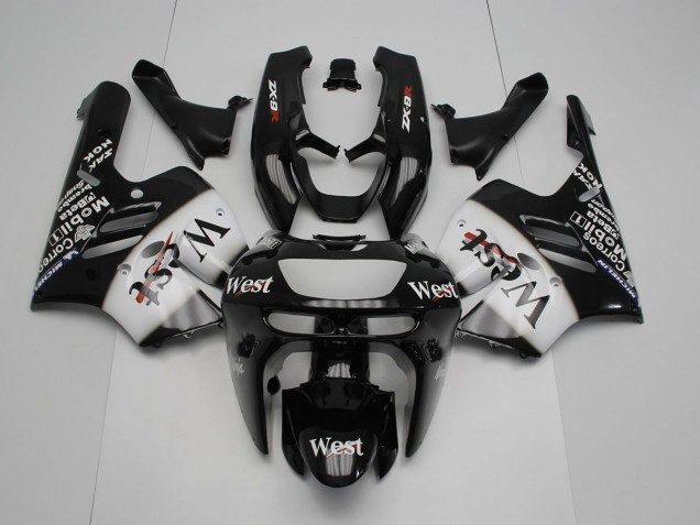 Carenado Moto Kawasaki ZX9R 1994-1997 - Negro Blanco West Carenado Moto Kawasaki ZX9R 1994-1997 - Negro Blanco West