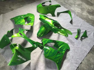 Carenado Moto Kawasaki ZX9R 2000-2001 - Verde Verde Llama