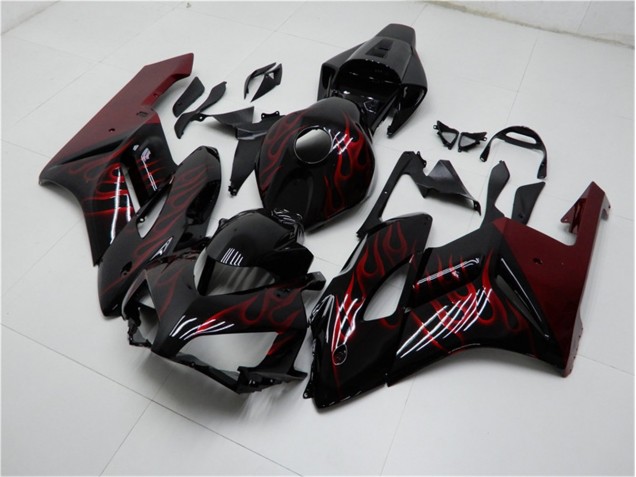 Carenado Moto & Plástico Honda CBR 1000 RR 2004-2005 - Rojo Negro Carenado Moto & Plástico Honda CBR 1000 RR 2004-2005 - Rojo Negro