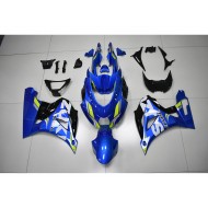 Carenado Moto Suzuki GSXR 1000 2017-2023 - Azul Blanco Calcomanía