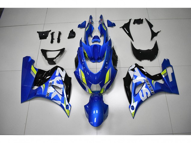 Carenado Moto Suzuki GSXR 1000 2017-2023 - Azul Blanco Calcomanía Carenado Moto Suzuki GSXR 1000 2017-2023 - Azul Blanco Calcomanía