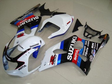 Carenado Moto Suzuki GSXR 1000 K1 2000-2002 - Negro Blanco Azul