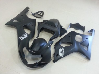 Carenado Moto Suzuki GSXR 1000 K1 2000-2002 - Negro Mate con Plata GSXR