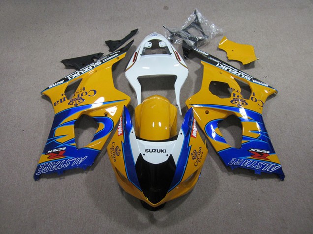 Carenado Moto Suzuki GSXR 1000 K3 2003-2004 - Amarillo Azul Corona Extra Carenado Moto Suzuki GSXR 1000 K3 2003-2004 - Amarillo Azul Corona Extra