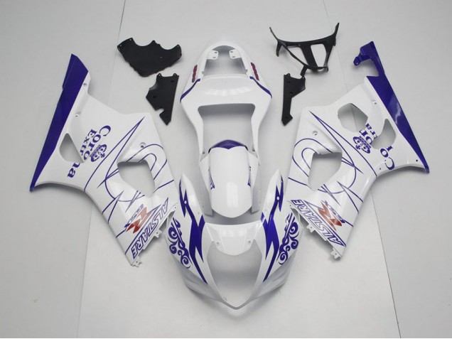 Carenado Moto Suzuki GSXR 1000 K3 2003-2004 - Azul Blanco Corona Carenado Moto Suzuki GSXR 1000 K3 2003-2004 - Azul Blanco Corona