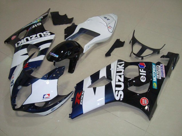 Carenado Moto Suzuki GSXR 1000 K3 2003-2004 - Blanco Negro Elf Carenado Moto Suzuki GSXR 1000 K3 2003-2004 - Blanco Negro Elf