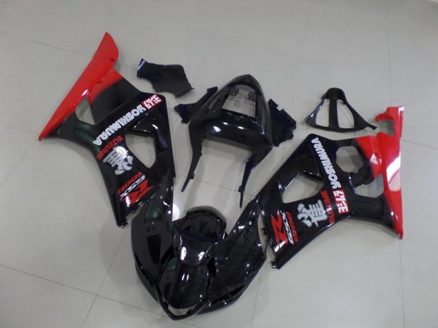 Carenado Moto Suzuki GSXR 1000 K3 2003-2004 - Negro y rojo Carenado Moto Suzuki GSXR 1000 K3 2003-2004 - Negro y rojo