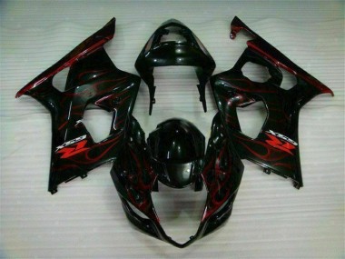 Carenado Moto Suzuki GSXR 1000 K3 2003-2004 - Rojo Llama