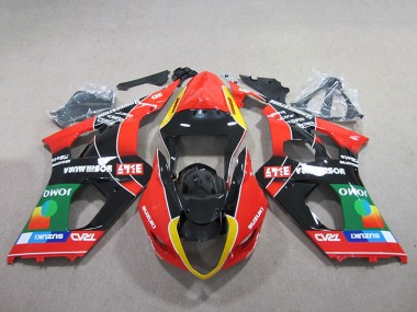 Carenado Moto Suzuki GSXR 1000 K3 2003-2004 - Rojo Verde Negro