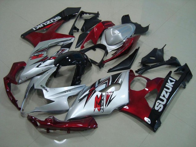 Carenado Moto Suzuki GSXR 1000 K5 2005-2006 - Plata Rojo Carenado Moto Suzuki GSXR 1000 K5 2005-2006 - Plata Rojo