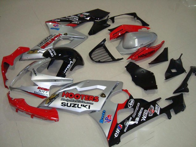 Carenado Moto Suzuki GSXR 1000 K5 2005-2006 - Plata & Rojo Carenado Moto Suzuki GSXR 1000 K5 2005-2006 - Plata & Rojo