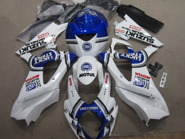 Carenado Moto Suzuki GSXR 1000 K7 2007-2008 - Blanco Azul Lucky Strike Rojo Motul Carenado Moto Suzuki GSXR 1000 K7 2007-2008 - Blanco Azul Lucky Strike Rojo Motul