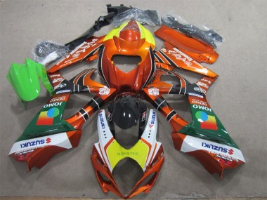Carenado Moto Suzuki GSXR 1000 K7 2007-2008 - Naranja Amarillo Monster