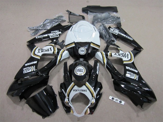 Carenado Moto Suzuki GSXR 1000 K7 2007-2008 - Negro Lucky Strike Blanco Motul Carenado Moto Suzuki GSXR 1000 K7 2007-2008 - Negro Lucky Strike Blanco Motul