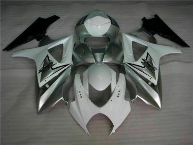Carenado Moto Suzuki GSXR 1000 K7 2007-2008 - Plata Blanco