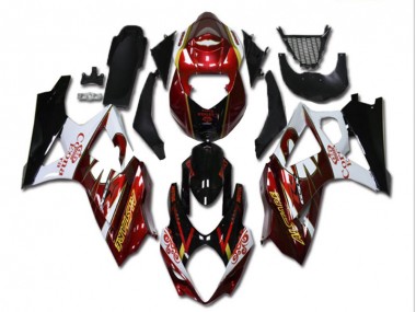 Carenado Moto Suzuki GSXR 1000 K7 2007-2008 - Rojo Blanco Negro