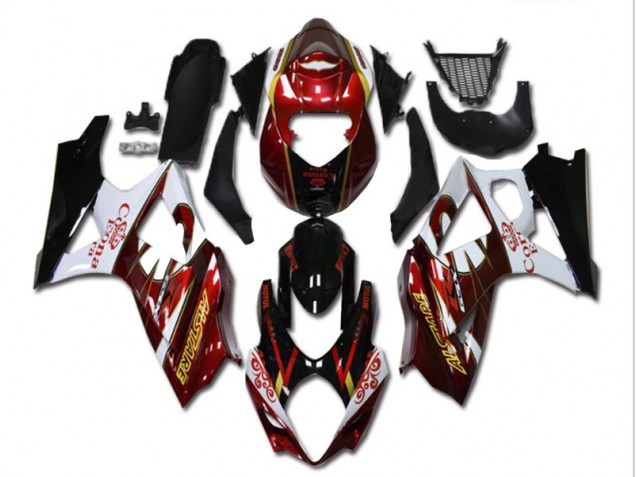 Carenado Moto Suzuki GSXR 1000 K7 2007-2008 - Rojo Blanco Negro Carenado Moto Suzuki GSXR 1000 K7 2007-2008 - Rojo Blanco Negro