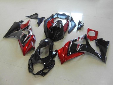 Carenado Moto Suzuki GSXR 1000 K7 2007-2008 - Rojo Negro No Pegatinas