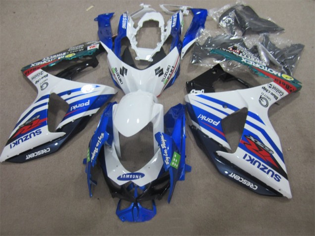 Carenado Moto Suzuki GSXR 1000 K9 2009-2016 - Blanco Azul Samsung Carenado Moto Suzuki GSXR 1000 K9 2009-2016 - Blanco Azul Samsung
